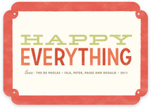 Rustic Frame Holiday Non-Photo Cards