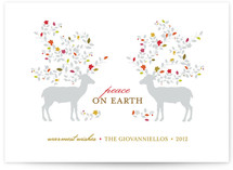 Les Rennes-Fleur Holiday Non-Photo Cards