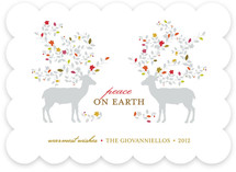 Les Rennes-Fleur Holiday Non-Photo Cards