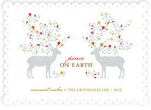 Les Rennes-Fleur Holiday Non-Photo Cards