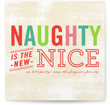 Naughty is Nice Holiday Non-Photo Cards