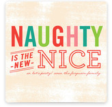 Naughty is Nice Holiday Non-Photo Cards