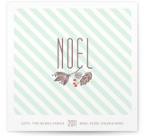 Wintermint Stripe Holiday Non-Photo Cards