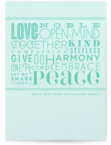 The Peaceful Type Holiday Non-Photo Cards