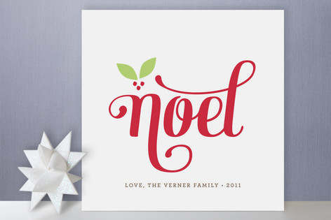 Berry Noel Holiday Non-Photo Cards