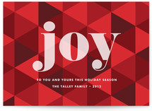 Joy Geometric Holiday Non-Photo Cards