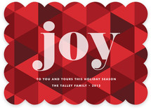 Joy Geometric Holiday Non-Photo Cards