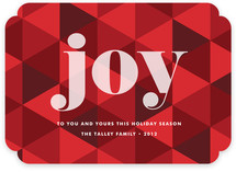Joy Geometric Holiday Non-Photo Cards
