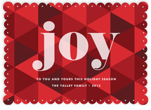 Joy Geometric Holiday Non-Photo Cards