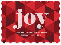 Joy Geometric Holiday Non-Photo Cards