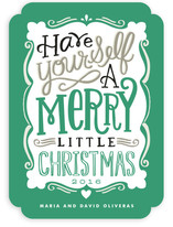 Merry Typography Holiday Non-Photo Cards