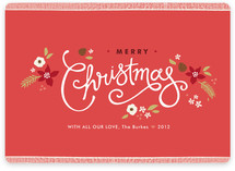 Ribbon Noel Holiday Non-Photo Cards