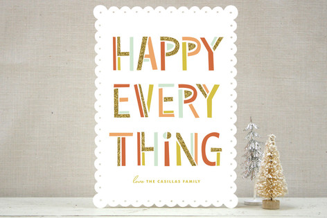 Merry Bright & Sparkly Holiday Non-Photo Cards