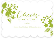 Cheerful Floral Holiday Non-Photo Cards