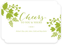 Cheerful Floral Holiday Non-Photo Cards