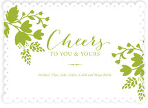 Cheerful Floral Holiday Non-Photo Cards