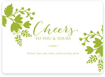 Cheerful Floral Holiday Non-Photo Cards