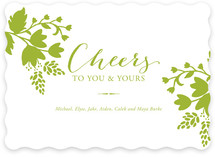 Cheerful Floral Holiday Non-Photo Cards