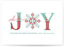 Snowflake of Joy Holiday Non-Photo Cards