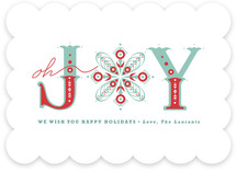 Snowflake of Joy Holiday Non-Photo Cards