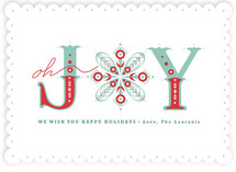 Snowflake of Joy Holiday Non-Photo Cards