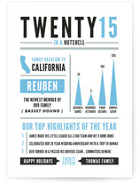 Year in a Nutshell Holiday Non-Photo Cards
