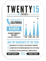 Year in a Nutshell Holiday Non-Photo Cards