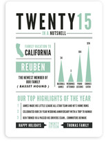 Year in a Nutshell Holiday Non-Photo Cards