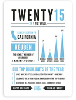 Year in a Nutshell Holiday Non-Photo Cards