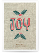 Simple Joy Holiday Non-Photo Cards