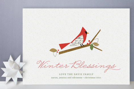 Winter Blessings Holiday Non-Photo Cards