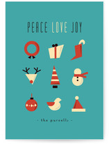 Iconic Xmas Holiday Non-Photo Cards