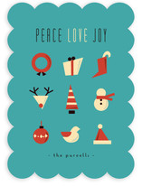 Iconic Xmas Holiday Non-Photo Cards