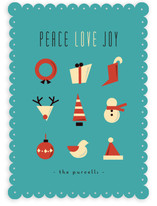 Iconic Xmas Holiday Non-Photo Cards