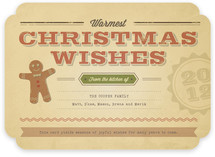 Retro Recipe Holiday Non-Photo Cards