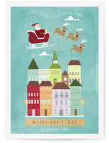 Santa is Coming Holiday Non-Photo Cards