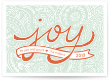 Paisley Joy Holiday Non-Photo Cards