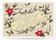 Holiday Flowers Holiday Non-Photo Cards