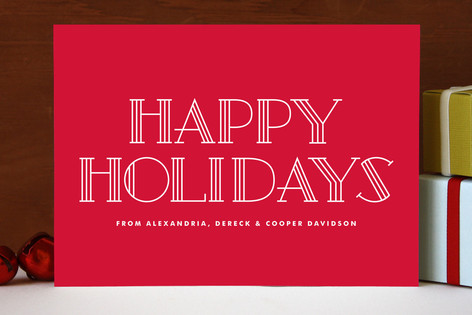 Letra Holiday Non-Photo Cards