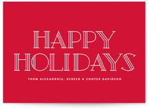 Letra Holiday Non-Photo Cards