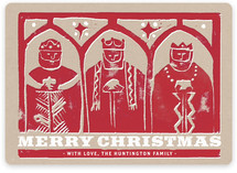 Three Kings Woodcut Holiday Non-Photo Cards