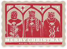 Three Kings Woodcut Holiday Non-Photo Cards
