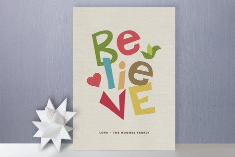 Believe Always Holiday Non-Photo Cards