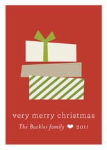 Stacked Gifts Holiday Non-Photo Cards