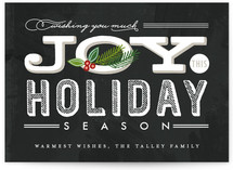 Casual Chalkboard Holiday Non-Photo Cards