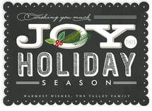 Casual Chalkboard Holiday Non-Photo Cards