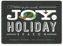 Casual Chalkboard Holiday Non-Photo Cards