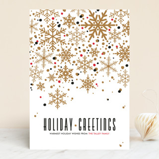 Sophisticated Snow Holiday Non-Photo Cards