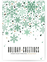 Sophisticated Snow Holiday Non-Photo Cards