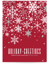 Sophisticated Snow Holiday Non-Photo Cards